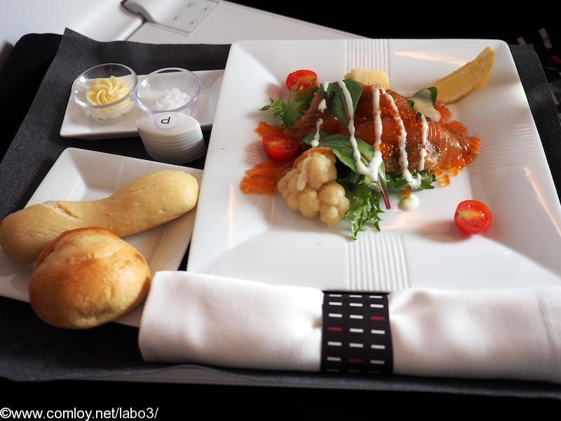 日本航空 JL31 羽田 - バンコク ビジネスクラス 機内食