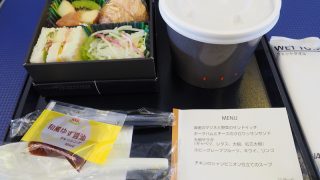 NH463 羽田 – 沖縄　プレミアムクラス　機内食