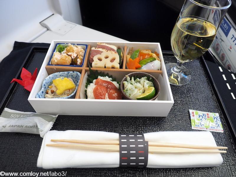 日本航空JL31 羽田 - バンコク ビジネスクラス機内食