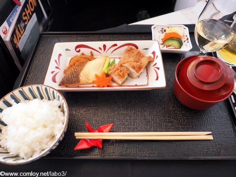 日本航空 JL32　バンコク ー 羽田 ビジネスクラス機内食