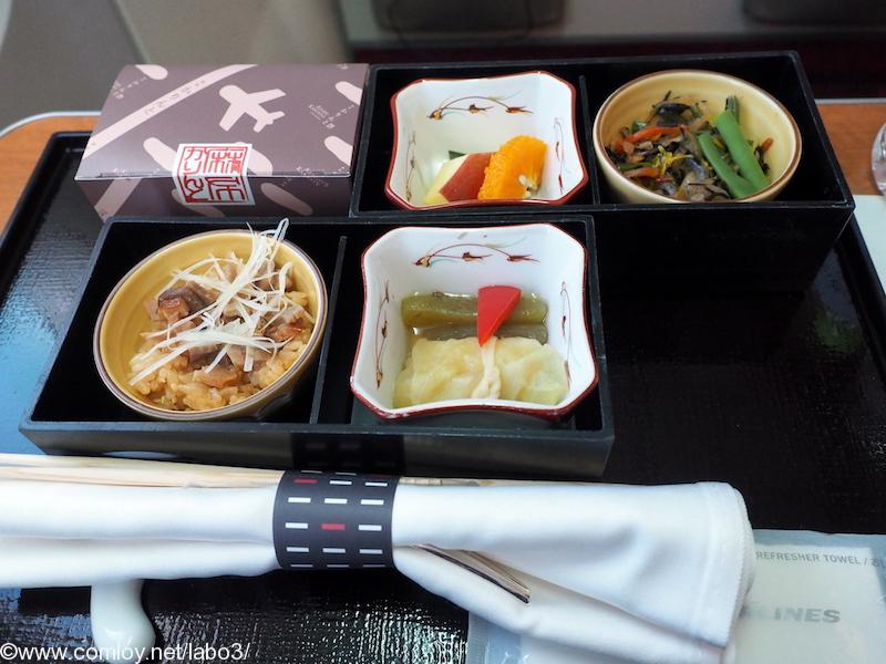 日本航空 JAL919 羽田 – 那覇 ファーストクラス 機内食