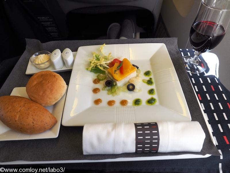 日本航空 JL32 バンコクー羽田 ビジネスクラス機内食