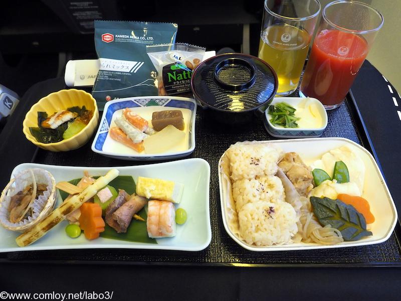 日本航空 JL98 台北（松山）ー羽田 ビジネスクラス機内食