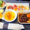 日本航空 JL29 羽田 - 香港 ビジネスクラス機内食 全体