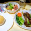 チャイナエアライン CI836 バンコク - 台北 ビジネスクラス機内食 夕食