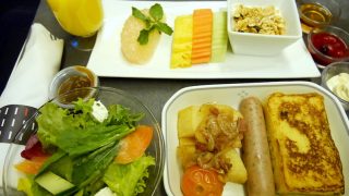 日本航空 JL34 バンコク - 羽田 ビジネスクラス機内食 朝食