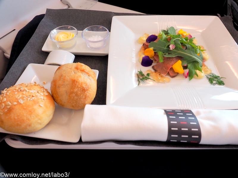 日本航空 JL31 羽田 - バンコク ビジネスクラス機内食 昼食
