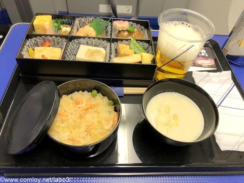 全日空 ANA36 伊丹 - 羽田　プレミアムクラス機内食　