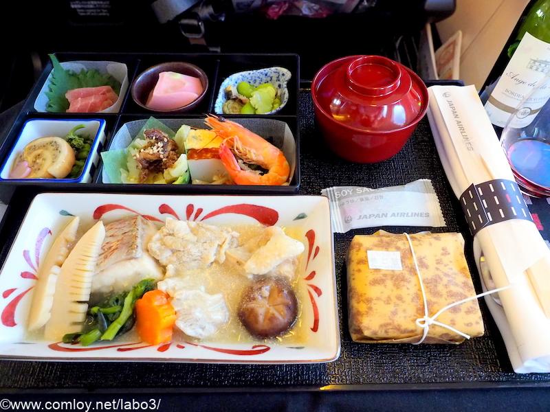 日本航空 JL805 成田 - 台北（桃園） ビジネスクラス機内食