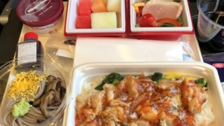 日本航空 JL29 羽田 - 香港 エコノミークラス　機内食