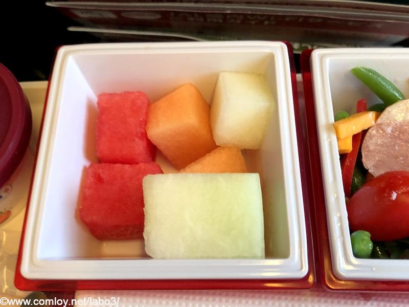日本航空 JL29 羽田 - 香港 エコノミークラス 機内食