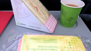 S7 Airlines S7 6281 ウラジオストク - 成田 エコノミークラス 機内食
