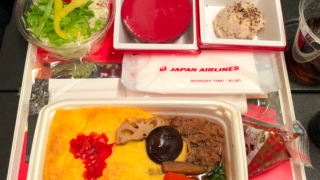 日本航空JL99 羽田 - 台北 エコノミークラス機内食