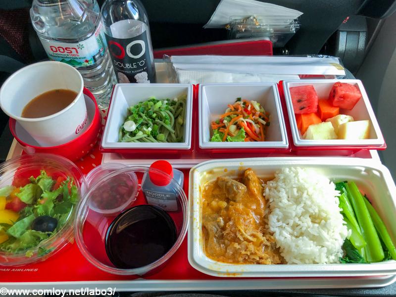日本航空 JL32 バンコク - 羽田 エコノミークラス機内食