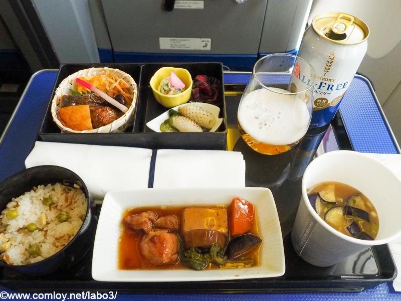 全日空 ANA462 那覇 - 羽田 プレミアムクラス 機内食