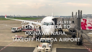 【機内から離着陸映像】2020 Jul JAPAN AIRLINES JAL919 TOKYO HANEDA to OKINAWA NAHA, Takeoff HANEDA Airport