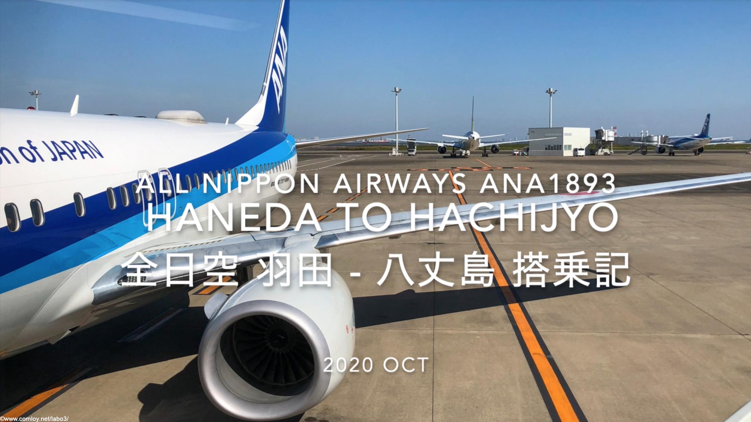 【Flight Report】2020 Oct All Nippon Airways ANA1893 HANEDA TO HACHIJYO 全日空 羽田 - 八丈島 搭乗記