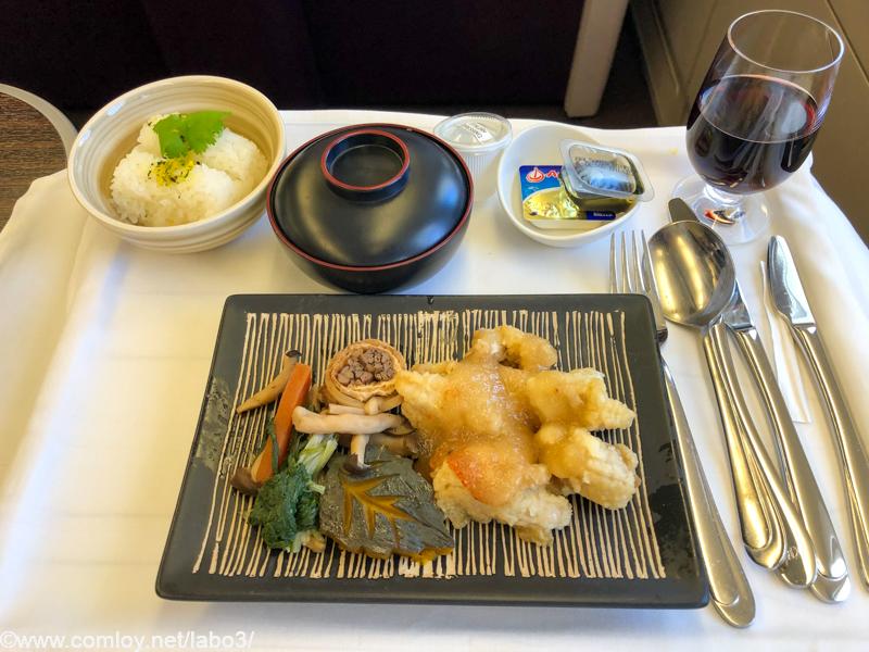 マレーシア航空 MH89 成田 - クアラルンプール ビジネスクラス機内食