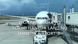 【機内から離着陸映像】2020 Sep Japan Airlines JAL906 OKINAWA NAHA to TOKYO HANEDA Landing HANEDA Airport_2