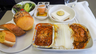 マレーシア航空 MH780 クアラルンプール - バンコク ビジネスクラス 機内食