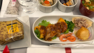 日本航空 JAL920 那覇 - 羽田 ファーストクラス機内食