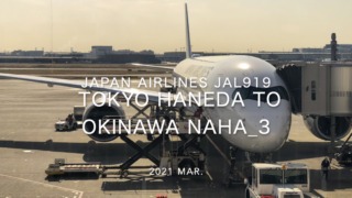 【Flight Report】2021 Mar Japan Airlines JAL919 TOKYO HANEDA TO OKINAWA NAHA_3 日本航空 羽田 - 那覇 搭乗記