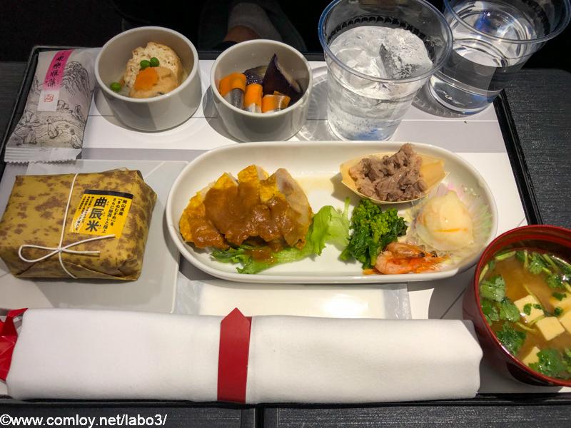 日本航空 JAL920 那覇 - 羽田 ファーストクラス機内食