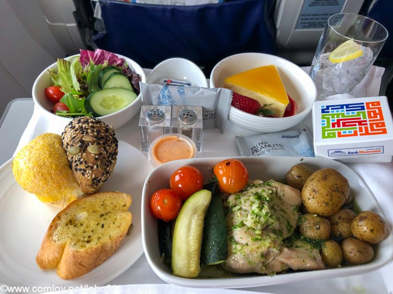 マレーシア航空 MH723 クアラルンプール - ジャカルタ ビジネスクラス機内食