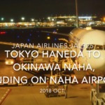 【機内から離着陸映像】2018 OCT Japan Airlines JAL925 TOKYO HANEDA to OKINAWA NAHA, Landing on OKINAWA NAHA airport 日本航空 羽田 - 那覇 那覇空港着陸