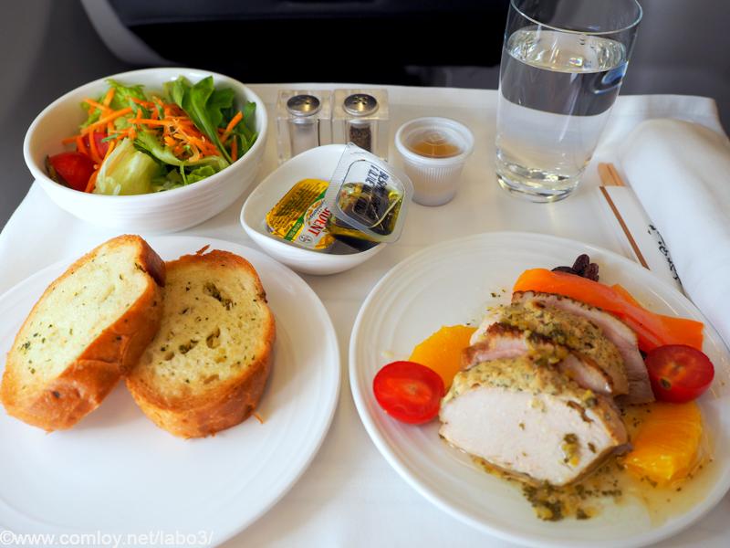 マレーシア航空 MH89 成田 - クアラルンプール ビジネスクラス機内食