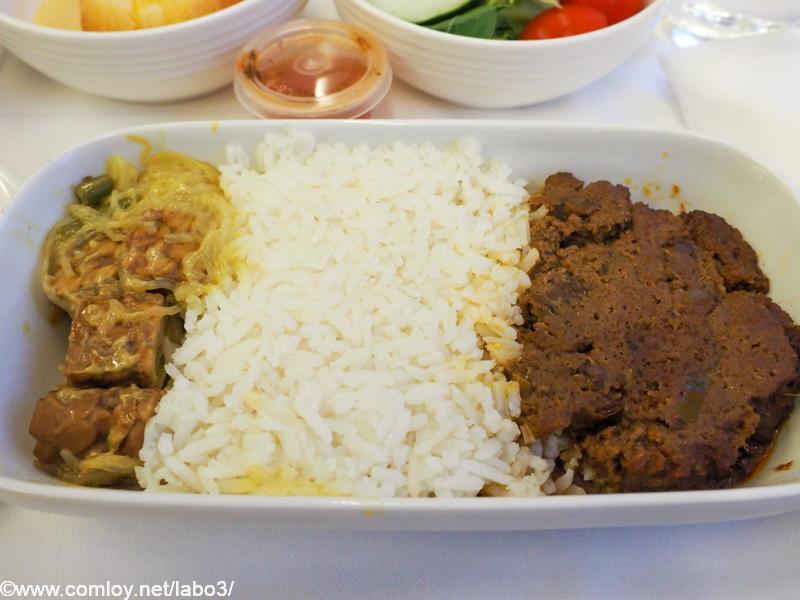 マレーシア航空 MH780 クアラルンプール - バンコク ビジネスクラス 機内食
