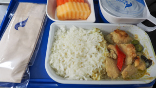 バンコクエアウェイズ PG209 バンコク - スコータイ 機内食
