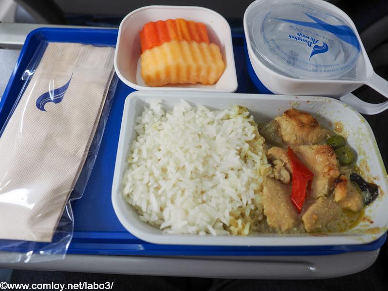バンコクエアウェイズ PG209 バンコク - スコータイ 機内食