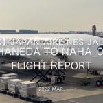 【Flight Report 4K】2022 Mar JAPAN AIRLINES JAL919 HANEDA to NAHA 日本航空 羽田 - 那覇 搭乗記_04