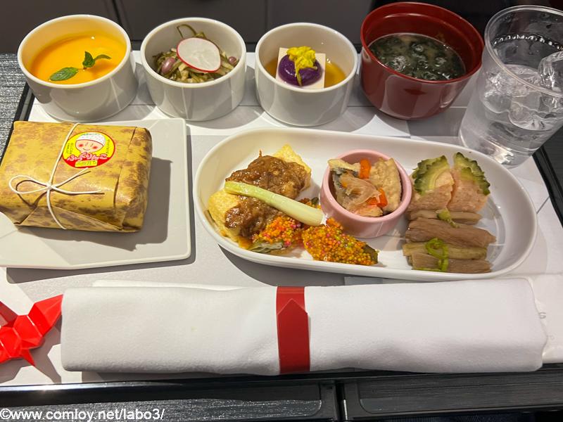 日本航空JAL920 那覇 - 羽田 ファーストクラス機内食