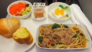 マレーシア航空 MH783 バンコク - クアラルンプール ビジネスクラス 機内食