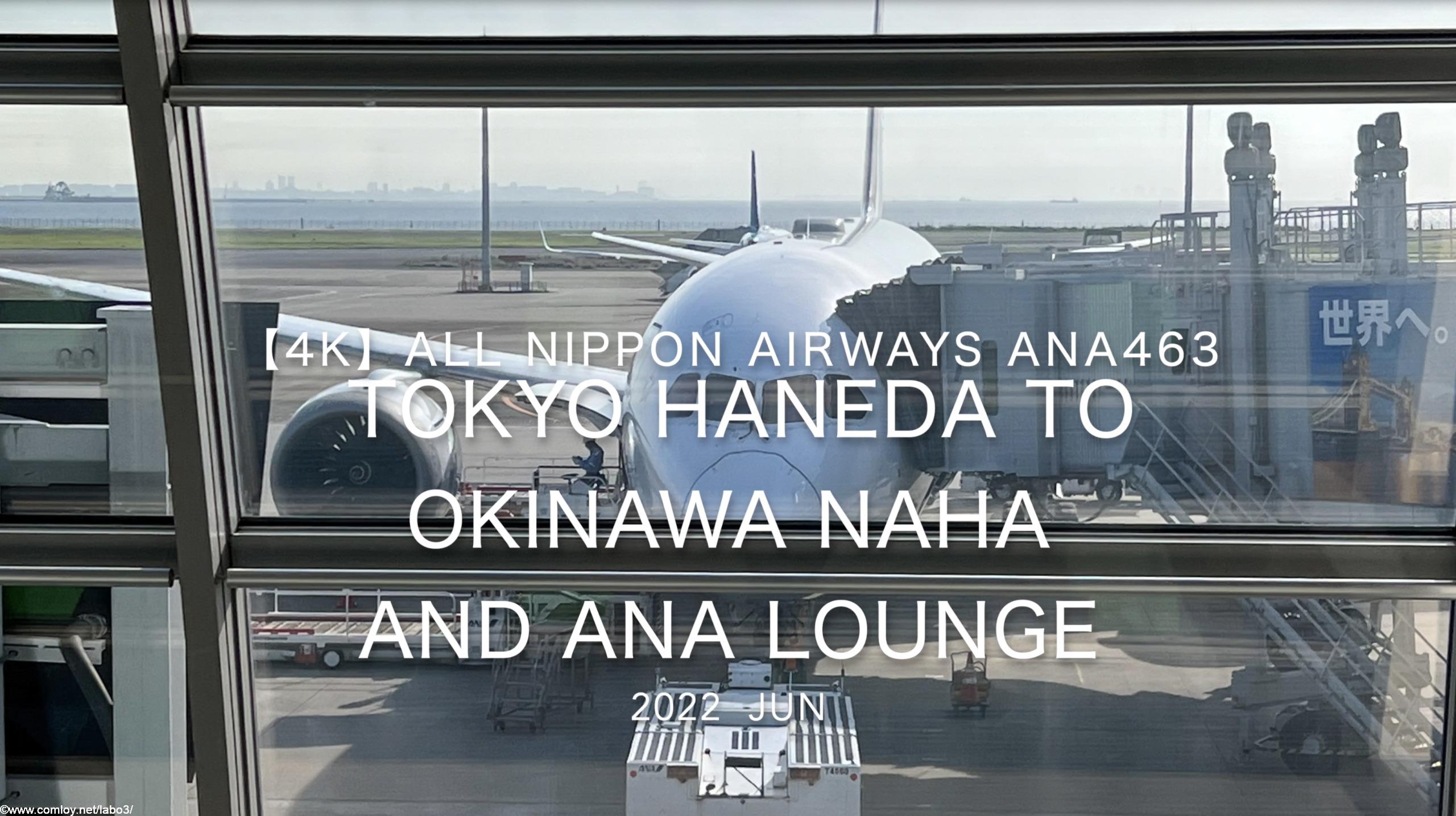 【Flight Report 4K】2022 JUN All Nippon Airways ANA463 TOKYO HANEDA to OKINAWA NAHA 全日空 羽田 to 那覇 搭乗記