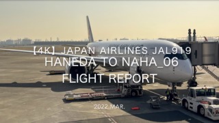 【Flight Report 4K】2022 Mar JAPAN AIRLINES JAL919 HANEDA to NAHA 日本航空 羽田 - 那覇 搭乗記_06