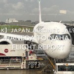 【Flight Report 4K】2022 Jul JAPAN AIRLINES JAL921 HANEDA to NAHA and JAL DP Lounge 日本航空 羽田 - 那覇 搭乗記