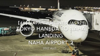 【機内から離着陸映像 4K】2022 Aug Japan AIRLINES JAL925 TOKYO HANEDA to OKINAWA NAHA LANDING OKINAWA NAHA Airport_2