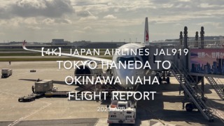 【Flight Report 4K】2023 Apr JAPAN AIRLINES JAL919 TOKYO HANEDA to OKINAWA NAHA 日本航空 羽田 那覇 搭乗記