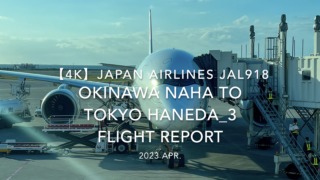 【Flight Report 4K】2023 Apr JAPAN AIRLINES JAL918 OKINAWA NAHA to TOKYO HANEDA_3 日本航空 那覇 羽田 搭乗記