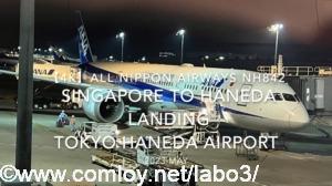【機内から離着陸映像 4K】2023 May All Nippon Airways NH842 Singapore to HANEDA Landing TOKYO HANEDA Airport