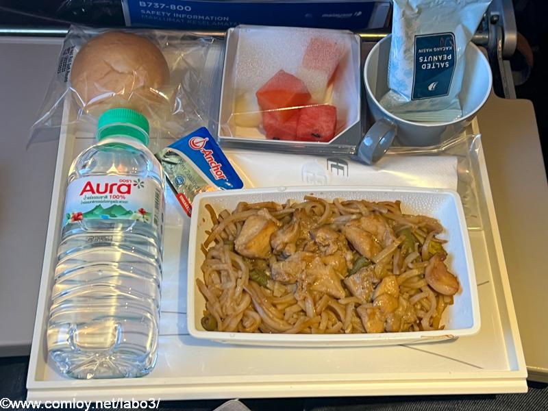 マレーシア航空 MH783 バンコク - クアラルンプール エコノミークラス機内食