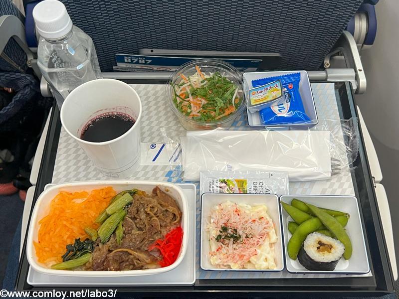 全日空 NH847 羽田 - バンコク エコノミークラス機内食