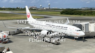 【Flight Report 4K】2024 Feb JAPAN AIRLINES JAL934 MIYAKO to TOKYO HANEDA_6 日本航空 宮古 to羽田 搭乗記