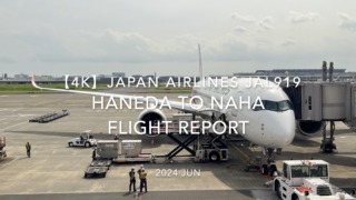 【Flight Report 4K】2024 JUN JAPAN AIRLINES JAL919 TOKYO HANEDA to OKINAWA NAHA 日本航空 羽田 - 那覇 搭乗記