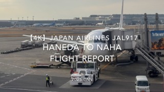 【Flight Report 4K】2025 JAN JAPAN AIRLINES JAL917 TOKYO HANEDA to OKINAWA NAHA 日本航空 羽田 - 那覇 搭乗記