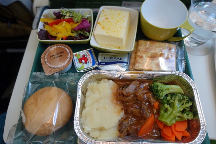 エチオピア航空 ET672香港ー成田エコノミークラス機内食