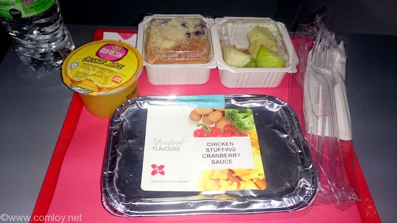 Airasia Chicken Stuffing Cranberry Sauce